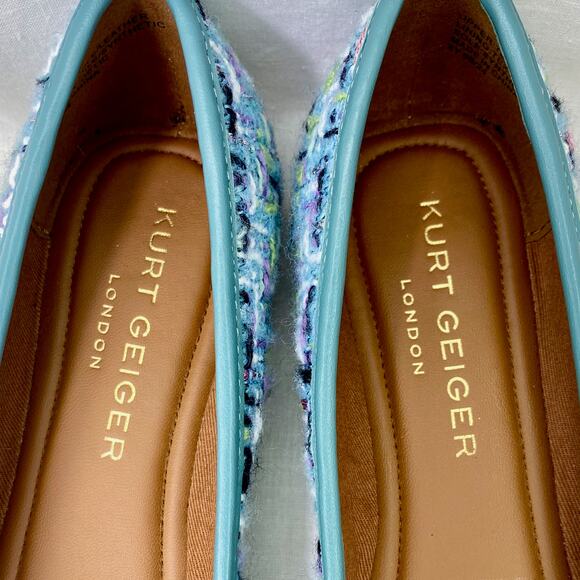 Kurt Geiger London Tweed & Leather Ballet Flats MSRP$130 - Picture 15 of 16